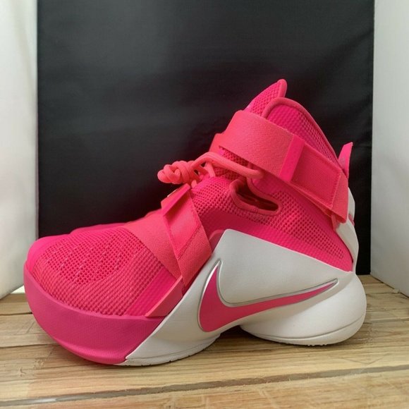 Nike Lebron Soldier IX Breast Cancer Pink SZ 11.5 - Picture 1 of 8